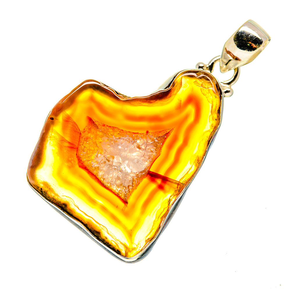 Agate Slice Pendants handcrafted by Ana Silver Co - PD742665
