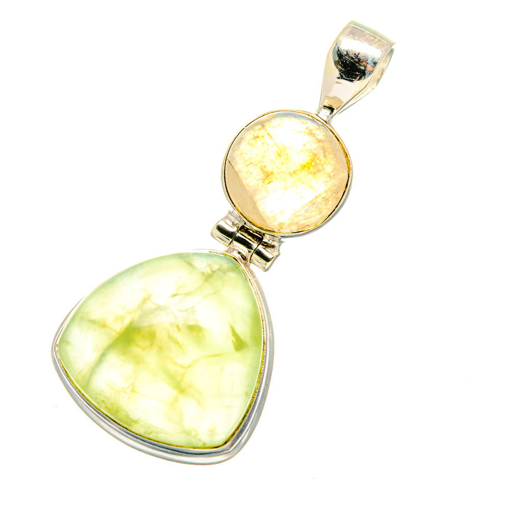 Prehnite Pendants handcrafted by Ana Silver Co - PD7427
