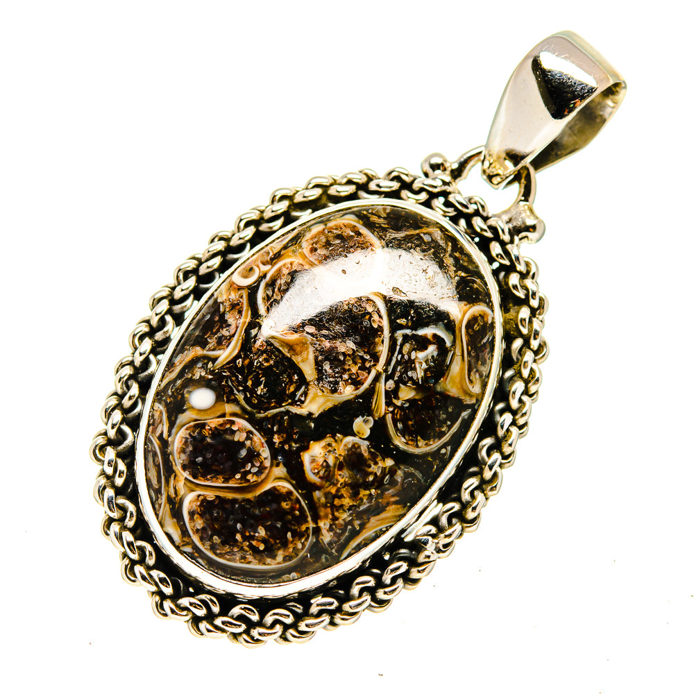 Turritella Agate Pendants handcrafted by Ana Silver Co - PD742832