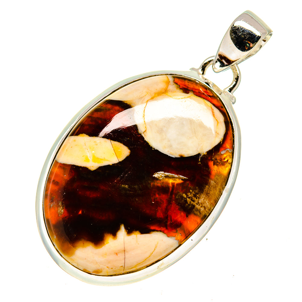 Peanut Wood Jasper Pendants handcrafted by Ana Silver Co - PD742845