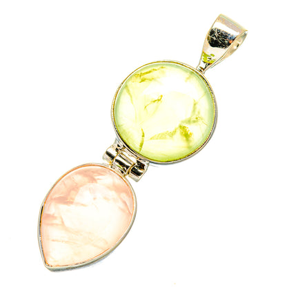 Rose Quartz Pendants handcrafted by Ana Silver Co - PD7428