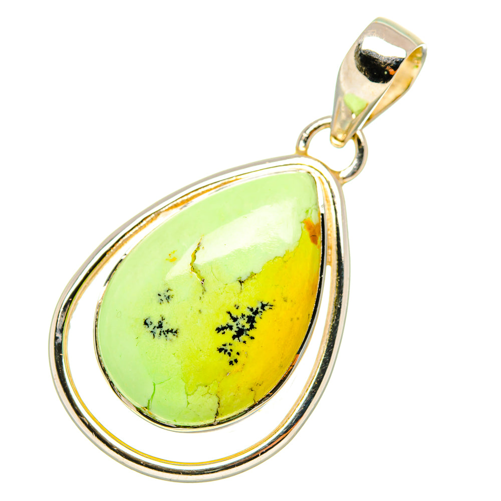 Lemon Chrysoprase Pendants handcrafted by Ana Silver Co - PD7429