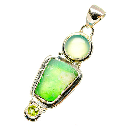 Chrysoprase Pendants handcrafted by Ana Silver Co - PD7430