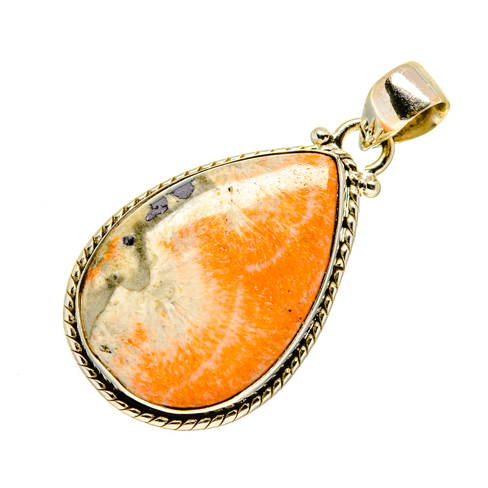 Scolecite Pendants handcrafted by Ana Silver Co - PD743003
