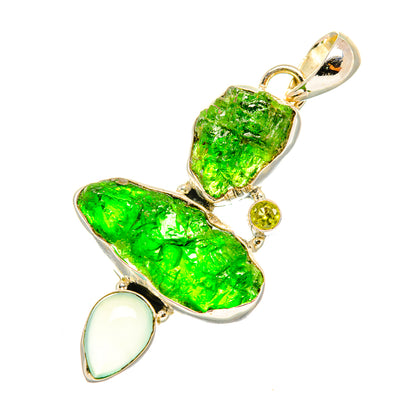 Chrome Diopside Pendants handcrafted by Ana Silver Co - PD7432