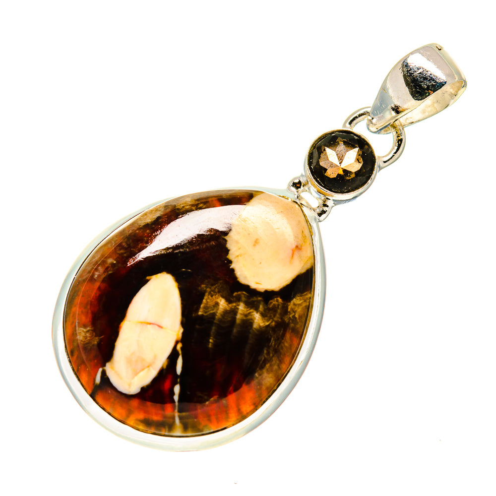 Peanut Wood Jasper Pendants handcrafted by Ana Silver Co - PD743207