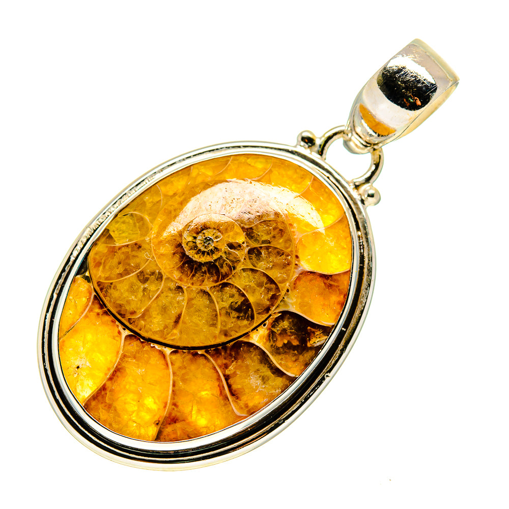 Ammonite Fossil Pendants handcrafted by Ana Silver Co - PD743297