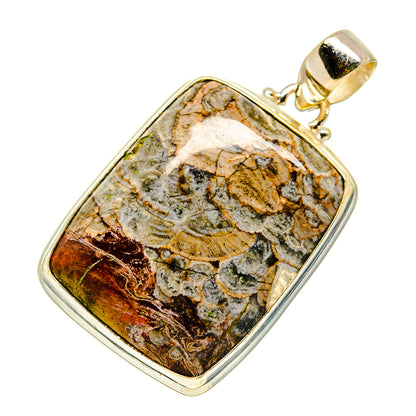 Mushroom Rhyolite Pendants handcrafted by Ana Silver Co - PD743415