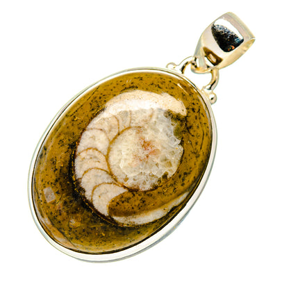 Orthoceras Fossil Pendants handcrafted by Ana Silver Co - PD743476