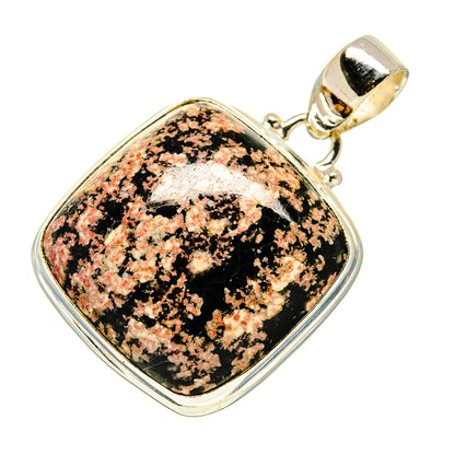 Snowflake Obsidian Pendants handcrafted by Ana Silver Co - PD743481