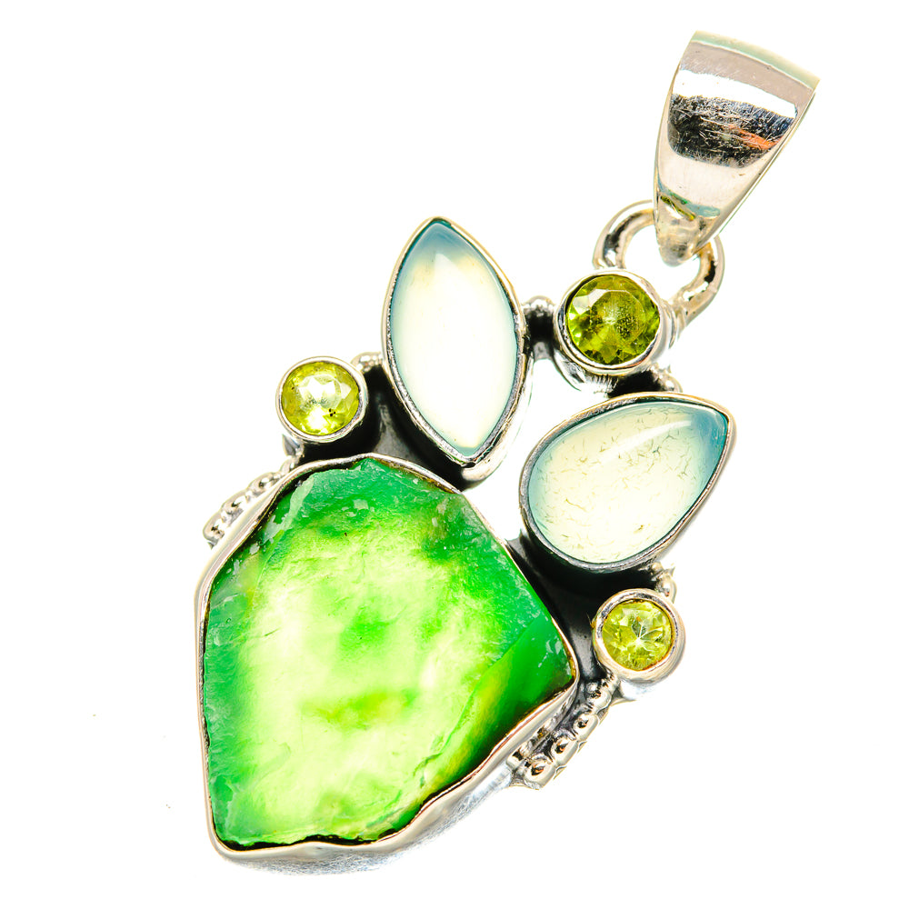 Chrysoprase Pendants handcrafted by Ana Silver Co - PD7436