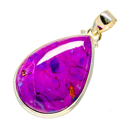 Purple Composite Turquoise Pendants handcrafted by Ana Silver Co - PD743618