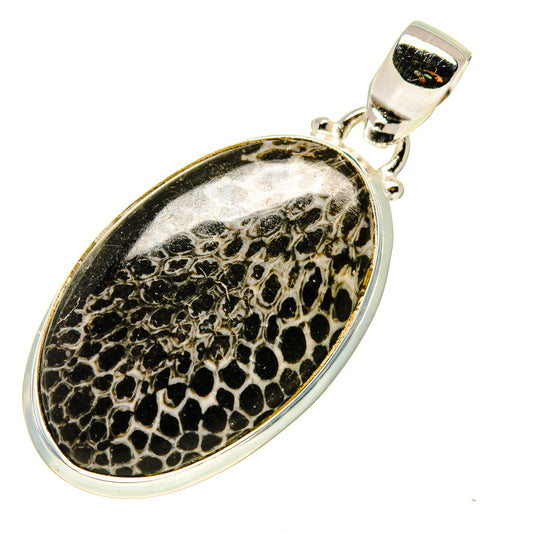 Stingray Coral Pendants handcrafted by Ana Silver Co - PD743650