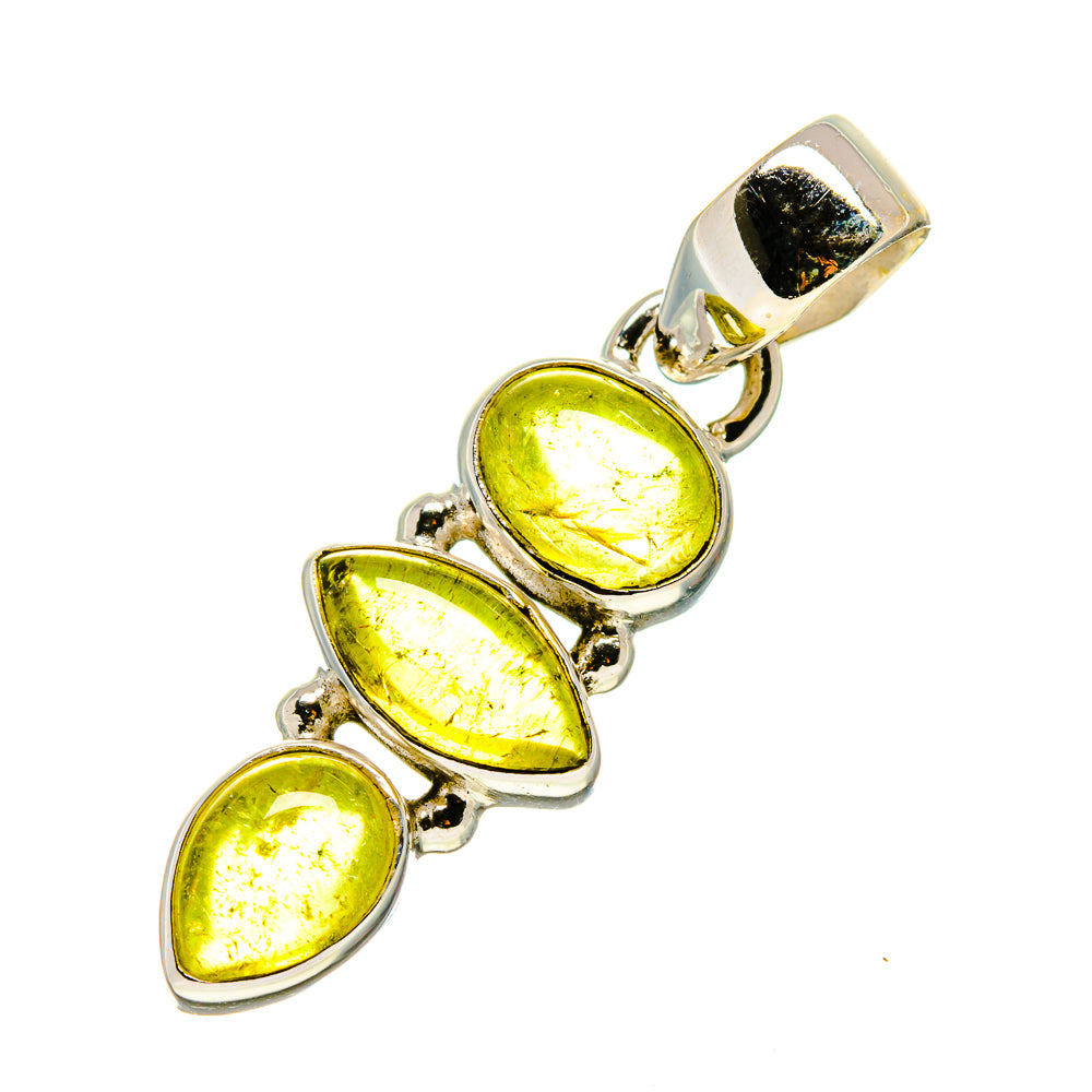 Green Tourmaline Pendants handcrafted by Ana Silver Co - PD743755