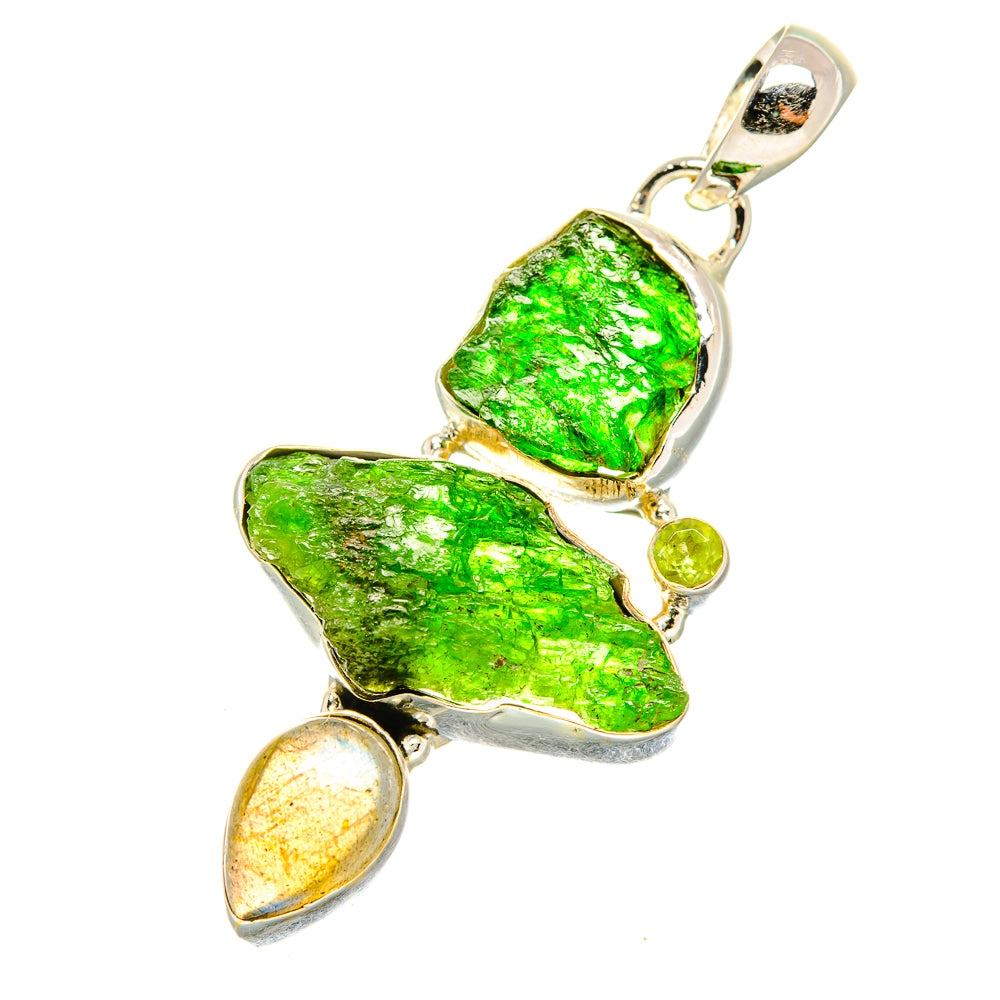 Chrome Diopside Pendants handcrafted by Ana Silver Co - PD7438