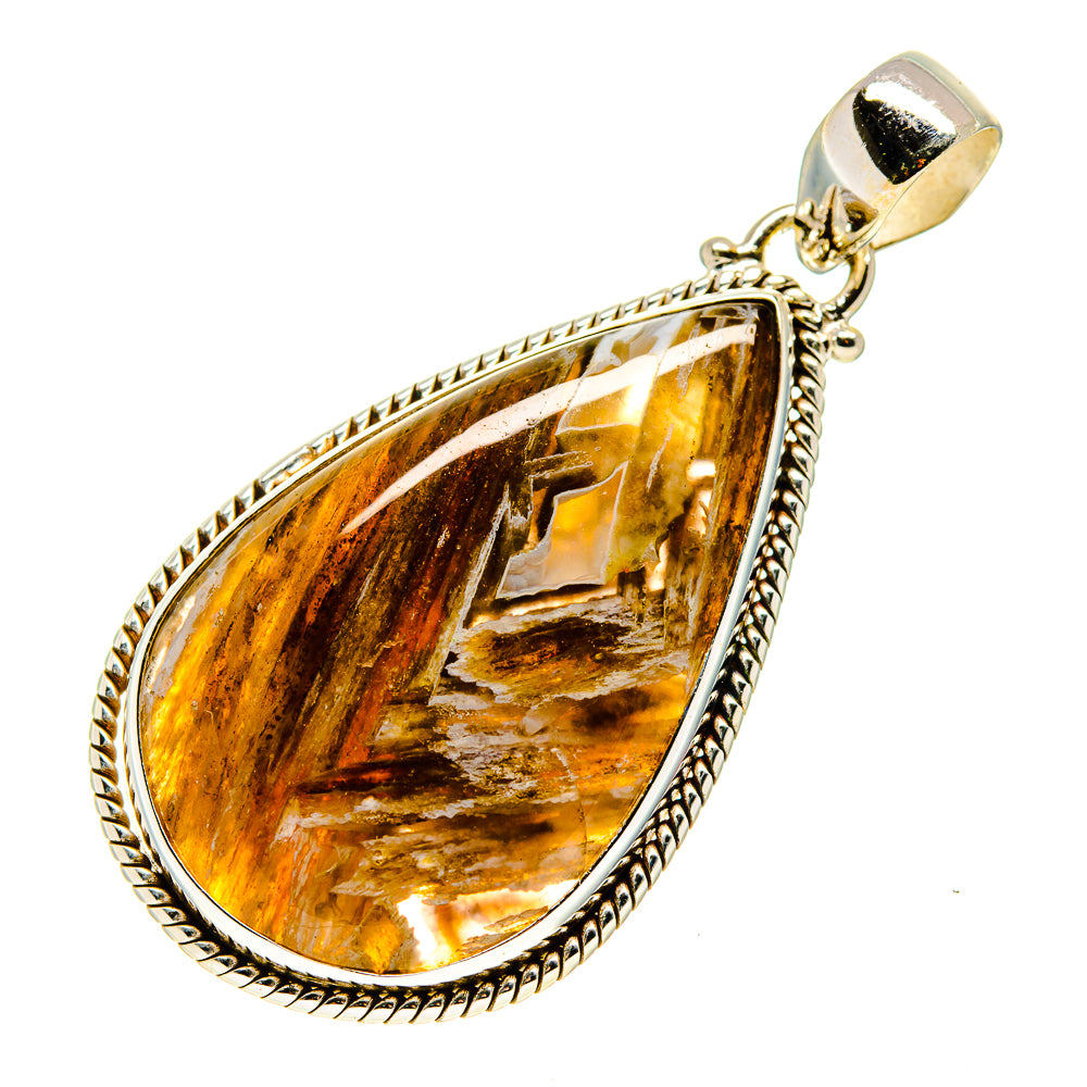 Turkish Tube Agate Pendants handcrafted by Ana Silver Co - PD743807
