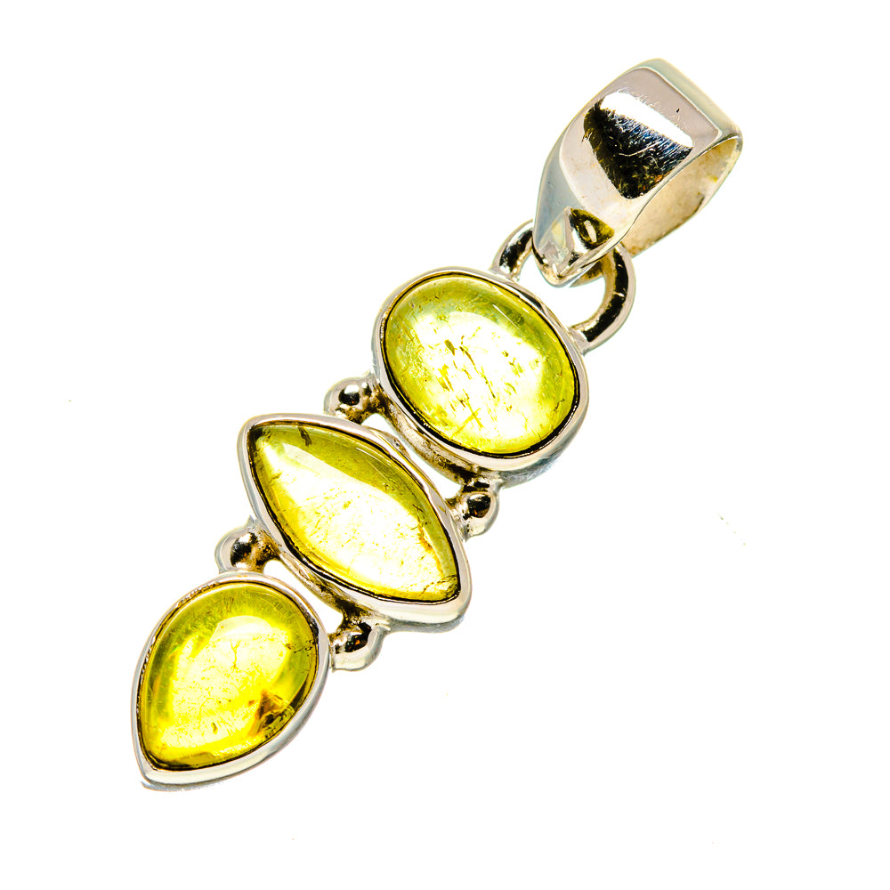 Olive Quartz Pendants handcrafted by Ana Silver Co - PD744195