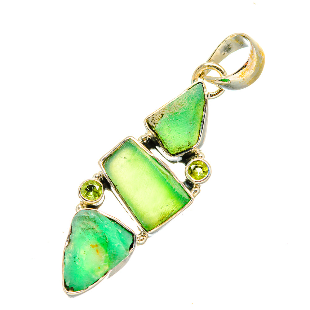 Chrysoprase Pendants handcrafted by Ana Silver Co - PD7442