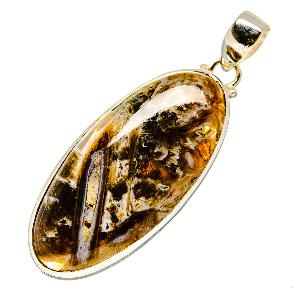 Turkish Tube Agate Pendants handcrafted by Ana Silver Co - PD744218