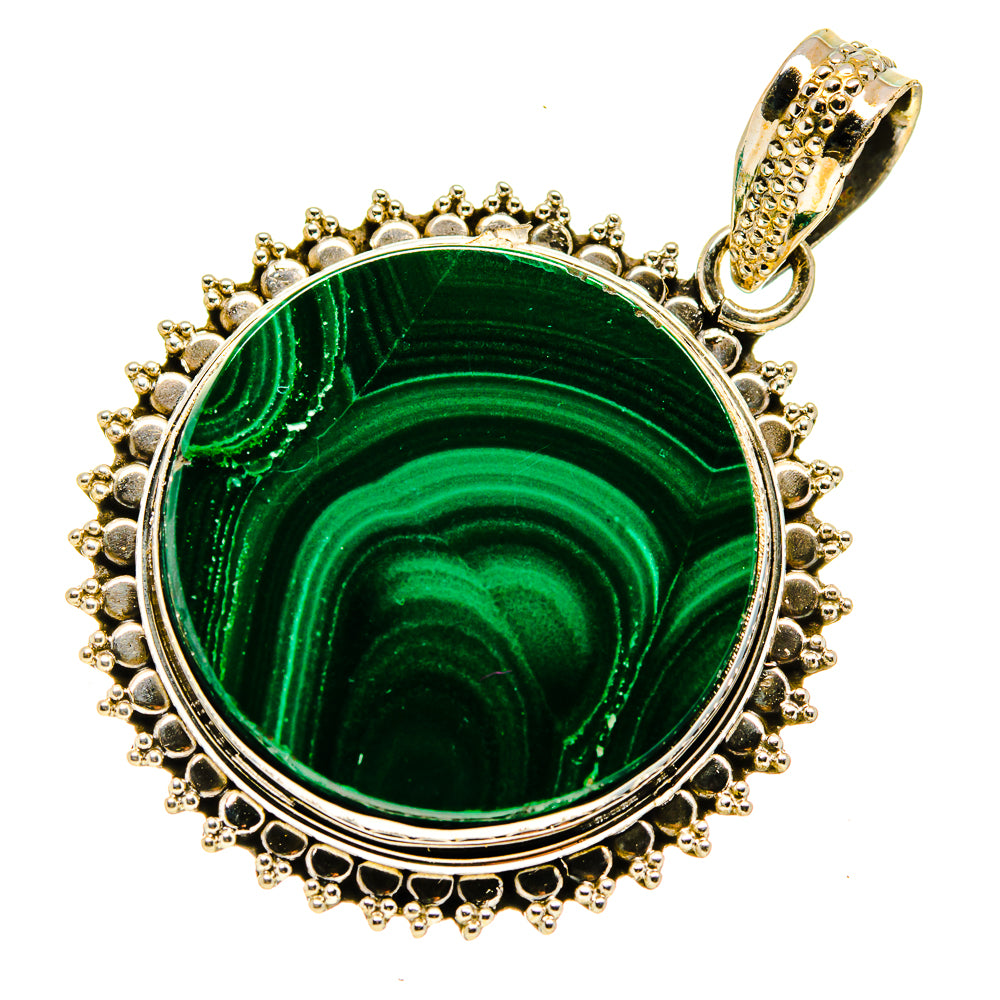 Malachite Pendants handcrafted by Ana Silver Co - PD744427