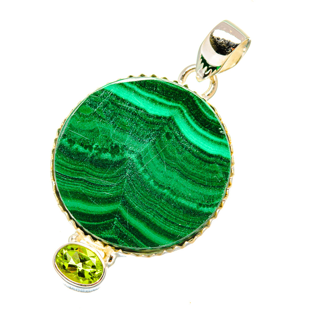 Malachite Pendants handcrafted by Ana Silver Co - PD7445