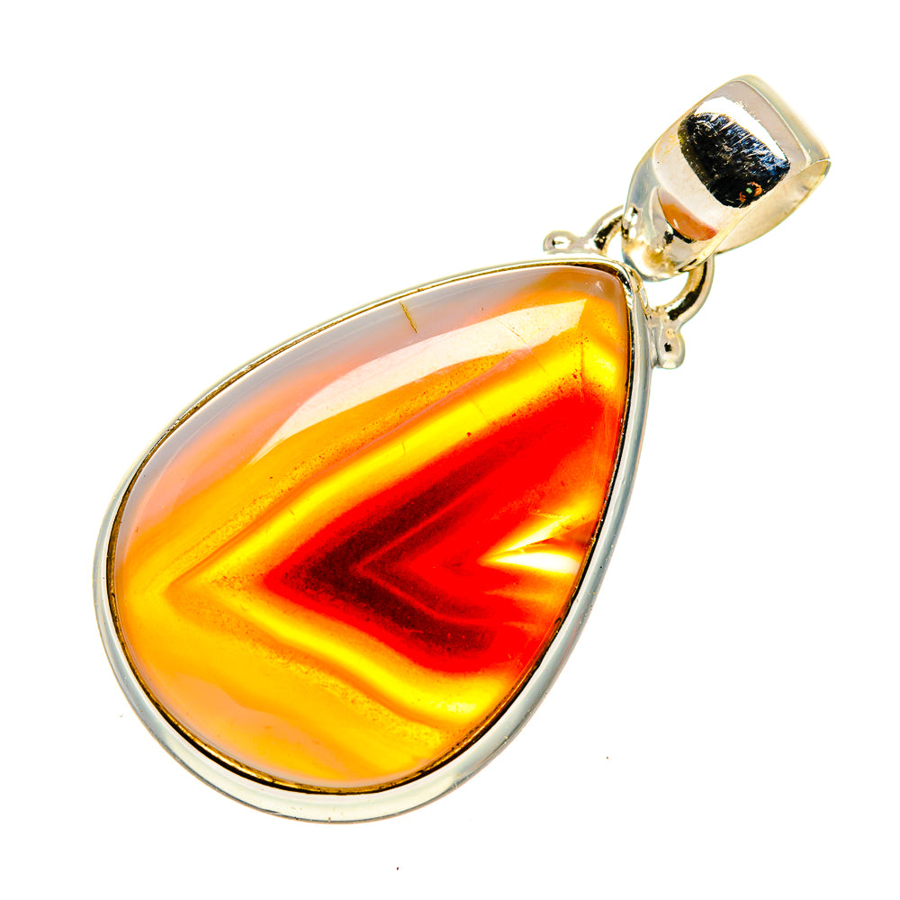 Botswana Agate Pendants handcrafted by Ana Silver Co - PD744579