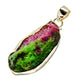 Ruby Zoisite Pendants handcrafted by Ana Silver Co - PD744635