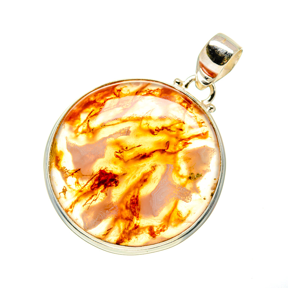 Plume Agate Pendants handcrafted by Ana Silver Co - PD744786