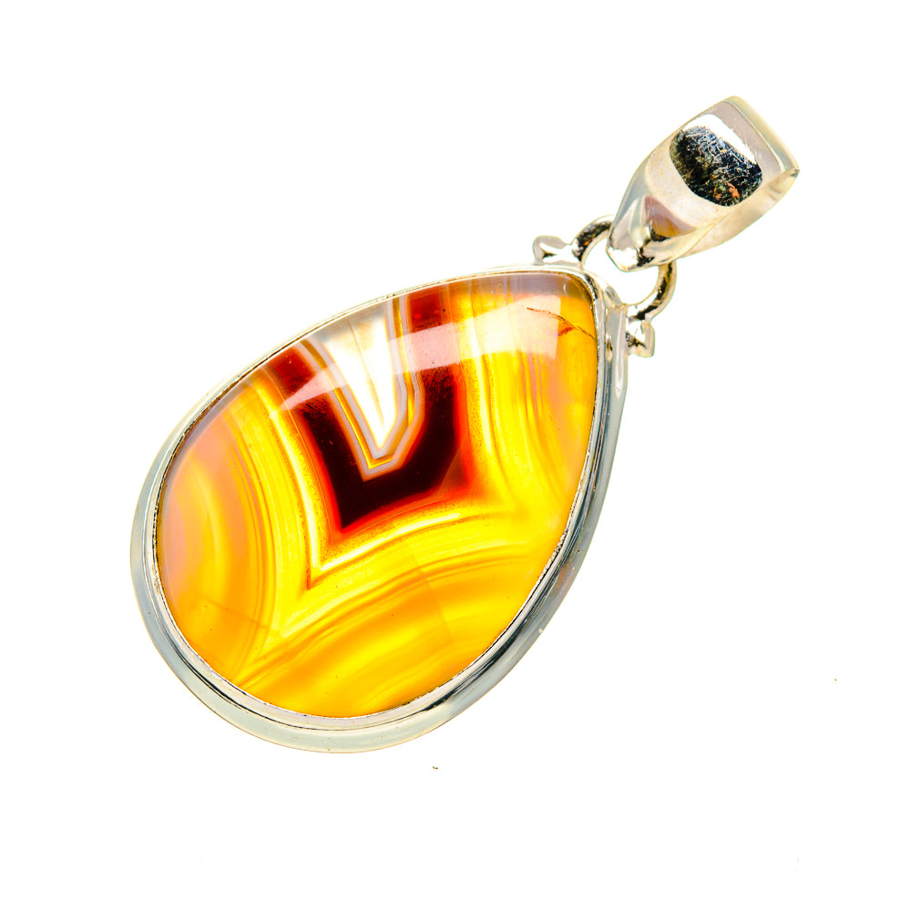 Botswana Agate Pendants handcrafted by Ana Silver Co - PD744824