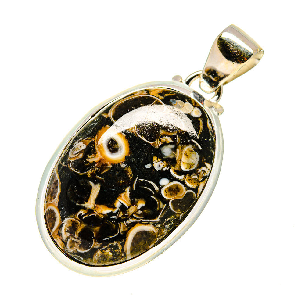 Turritella Agate Pendants handcrafted by Ana Silver Co - PD744858