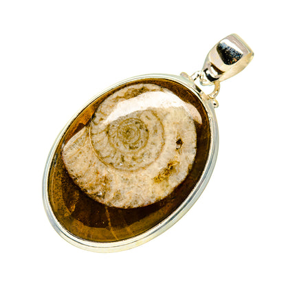 Orthoceras Fossil Pendants handcrafted by Ana Silver Co - PD744916