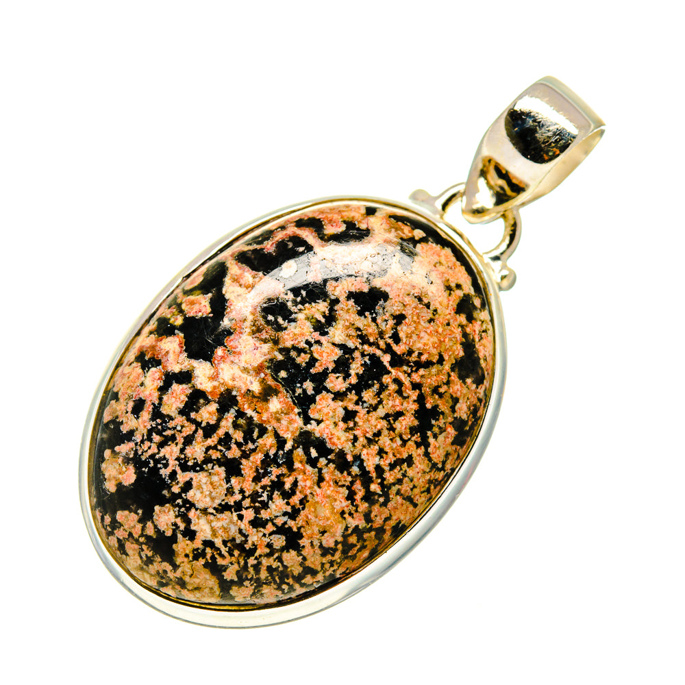 Snowflake Obsidian Pendants handcrafted by Ana Silver Co - PD744936