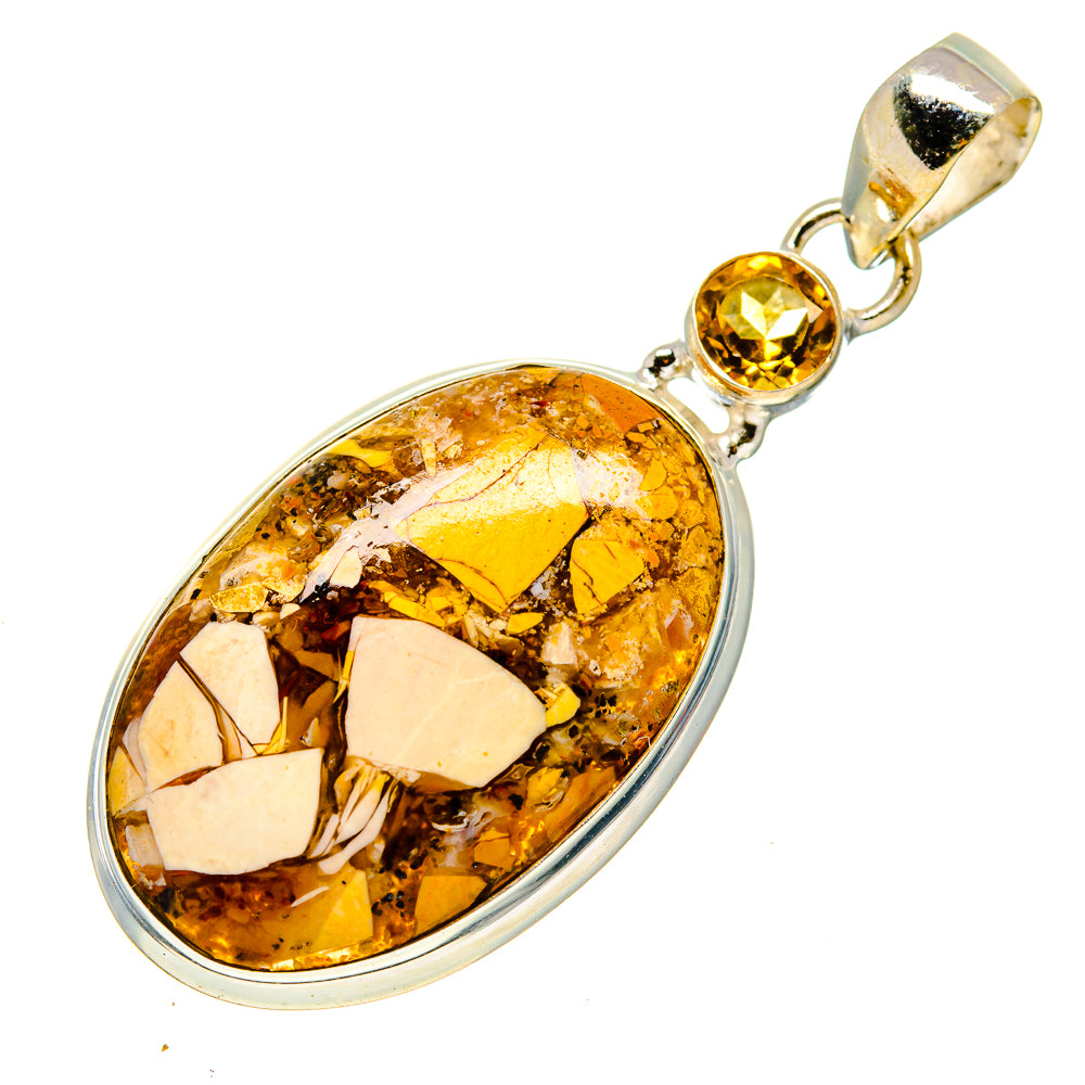 Brecciated Mookaite Pendants handcrafted by Ana Silver Co - PD745010