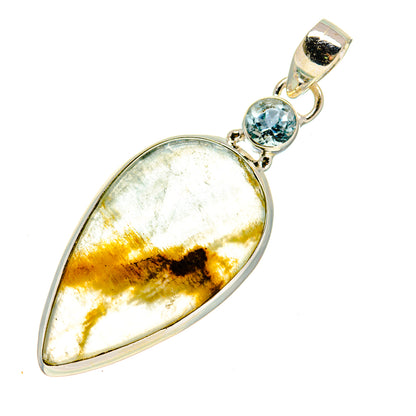 Blue Fluorite Pendants handcrafted by Ana Silver Co - PD745031