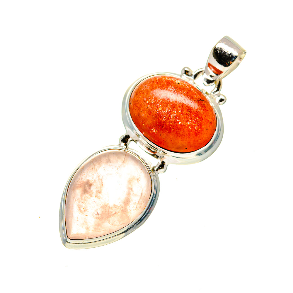 Rose Quartz Pendants handcrafted by Ana Silver Co - PD745035