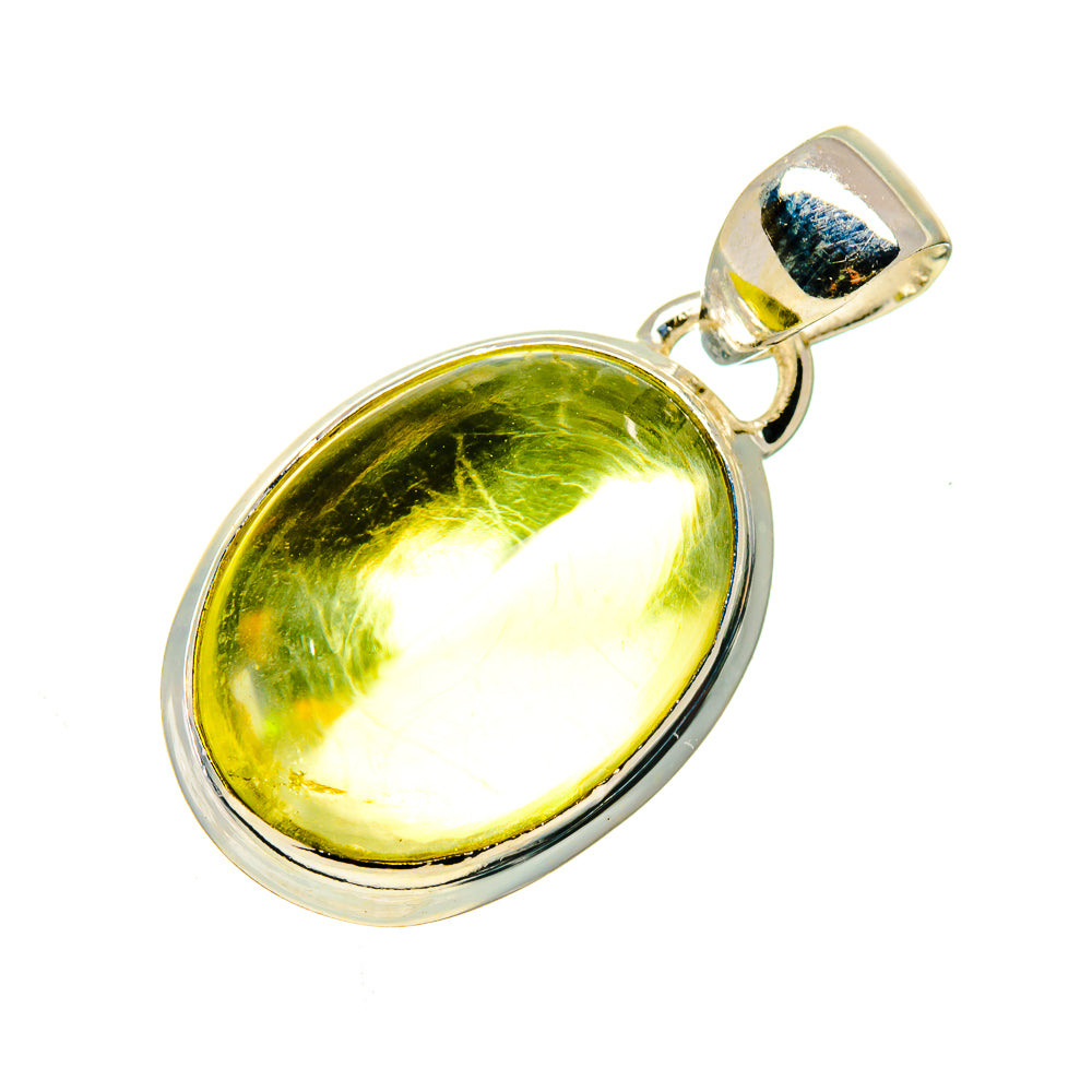 Olive Quartz Pendants handcrafted by Ana Silver Co - PD745114