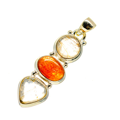 Rutilated Quartz Pendants handcrafted by Ana Silver Co - PD745143