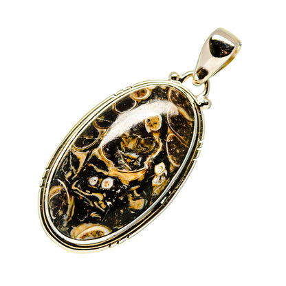 Turritella Agate Pendants handcrafted by Ana Silver Co - PD745215