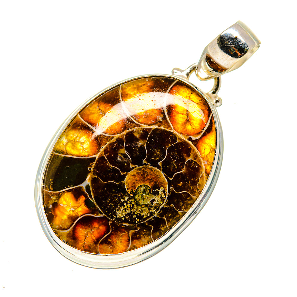 Ammonite Fossil Pendants handcrafted by Ana Silver Co - PD745220