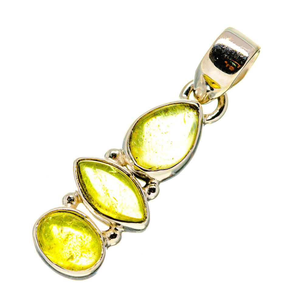 Olive Quartz Pendants handcrafted by Ana Silver Co - PD745281