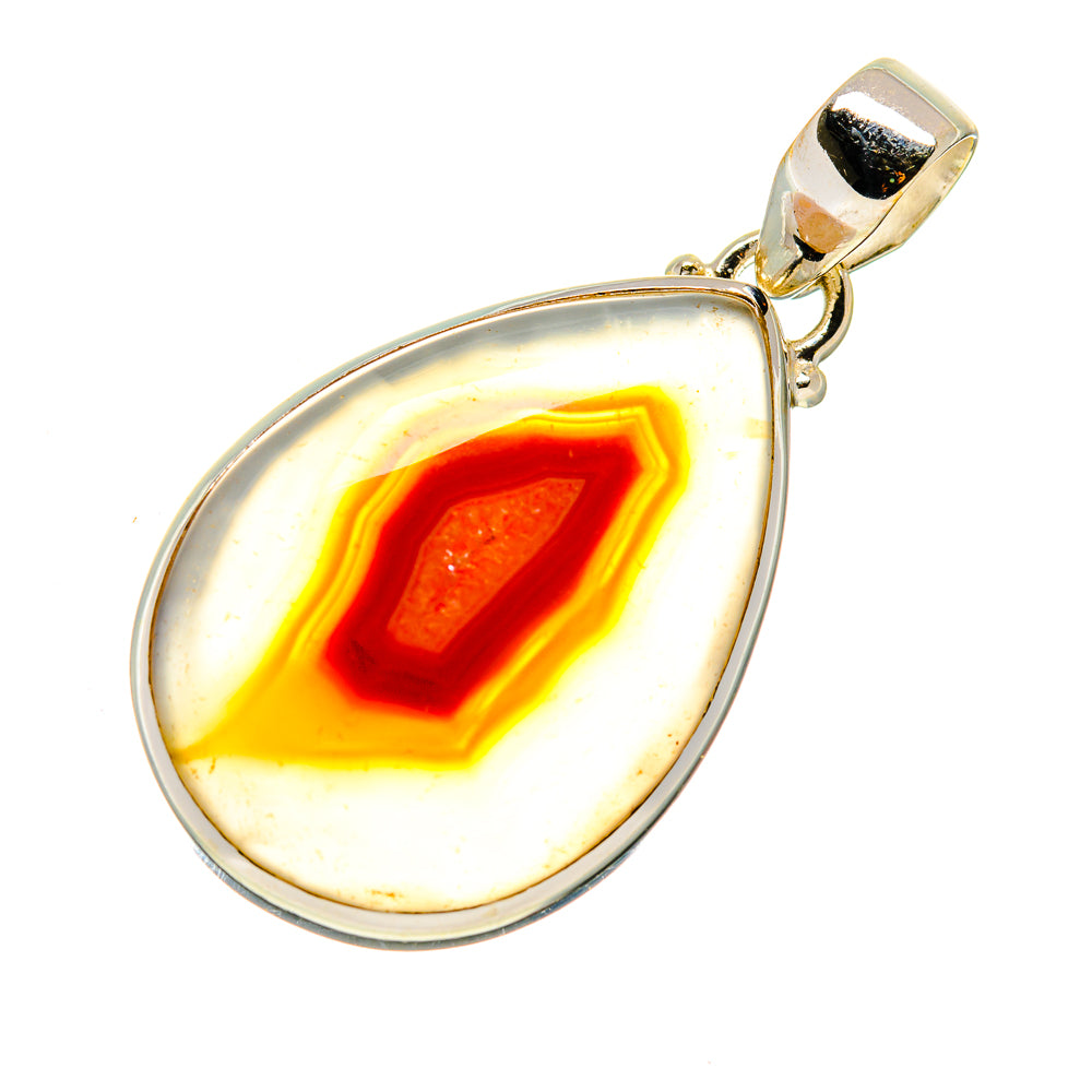 Orange Agate Pendants handcrafted by Ana Silver Co - PD745300