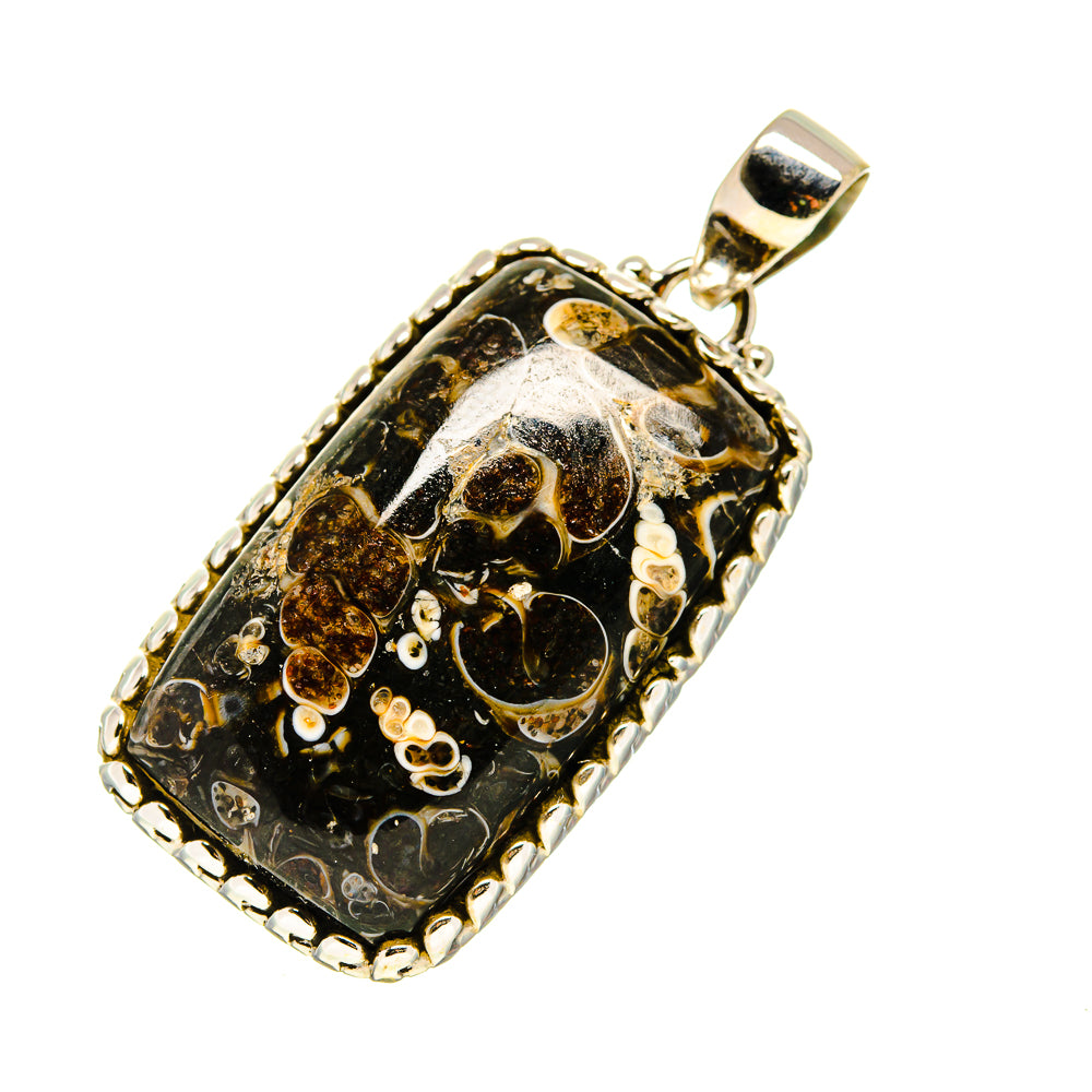 Turritella Agate Pendants handcrafted by Ana Silver Co - PD745366