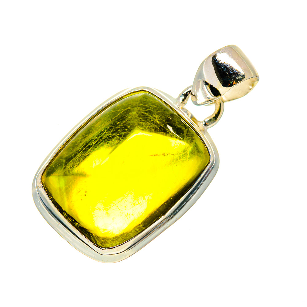 Olive Quartz Pendants handcrafted by Ana Silver Co - PD745397