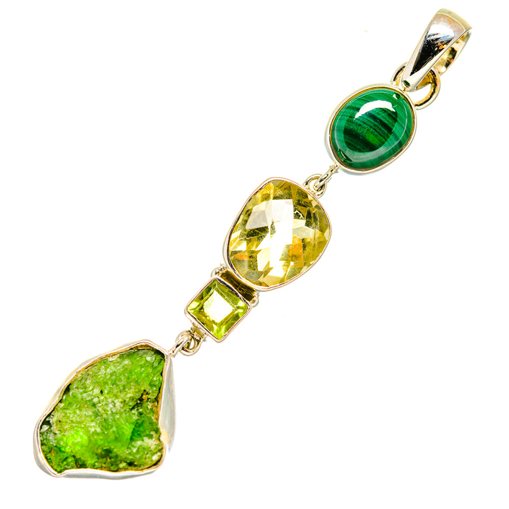 Chrome Diopside Pendants handcrafted by Ana Silver Co - PD7454
