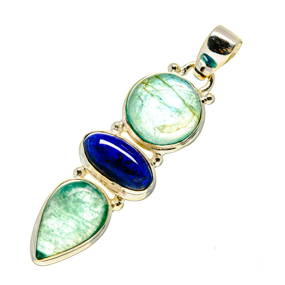 Green Fluorite Pendants handcrafted by Ana Silver Co - PD745444