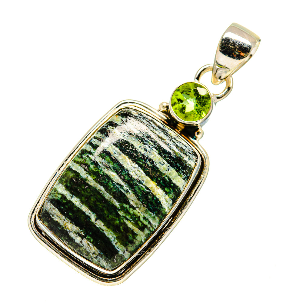 Green Vein Jasper Pendants handcrafted by Ana Silver Co - PD745498