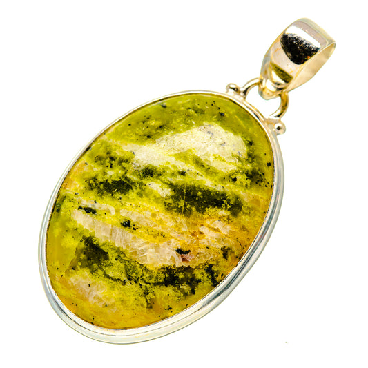 African Green Opal Pendants handcrafted by Ana Silver Co - PD745585