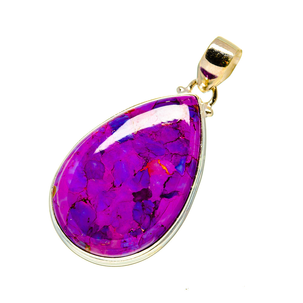 Purple Copper Composite Turquoise Pendants handcrafted by Ana Silver Co - PD745668