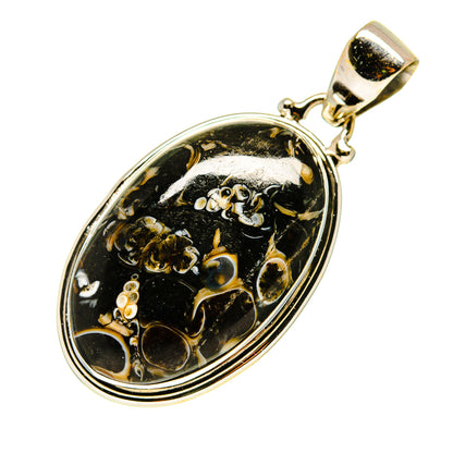 Turritella Agate Pendants handcrafted by Ana Silver Co - PD745714 - Photo 2