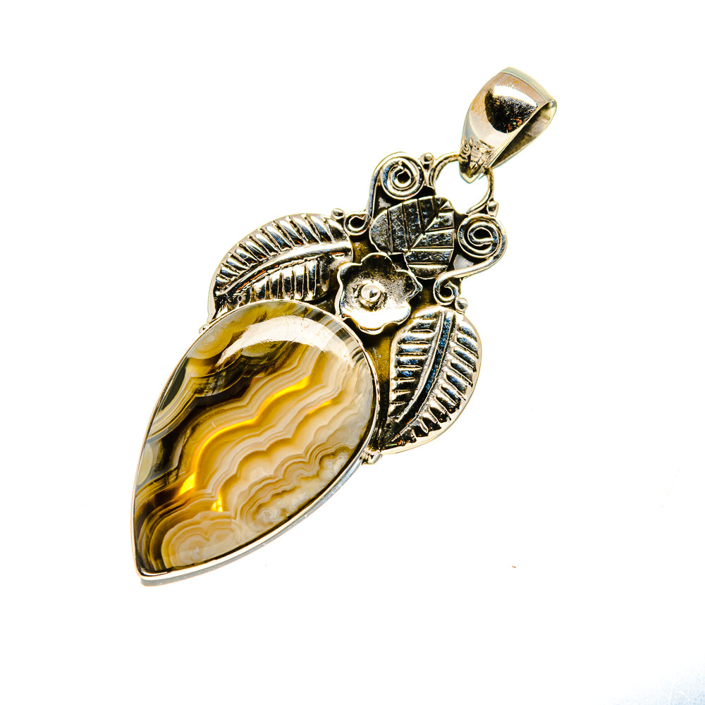 Laguna Lace Agate Pendants handcrafted by Ana Silver Co - PD745756